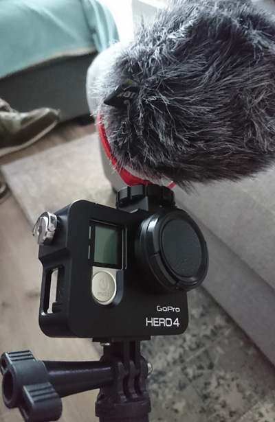 Gopro met Røde VideoMicro